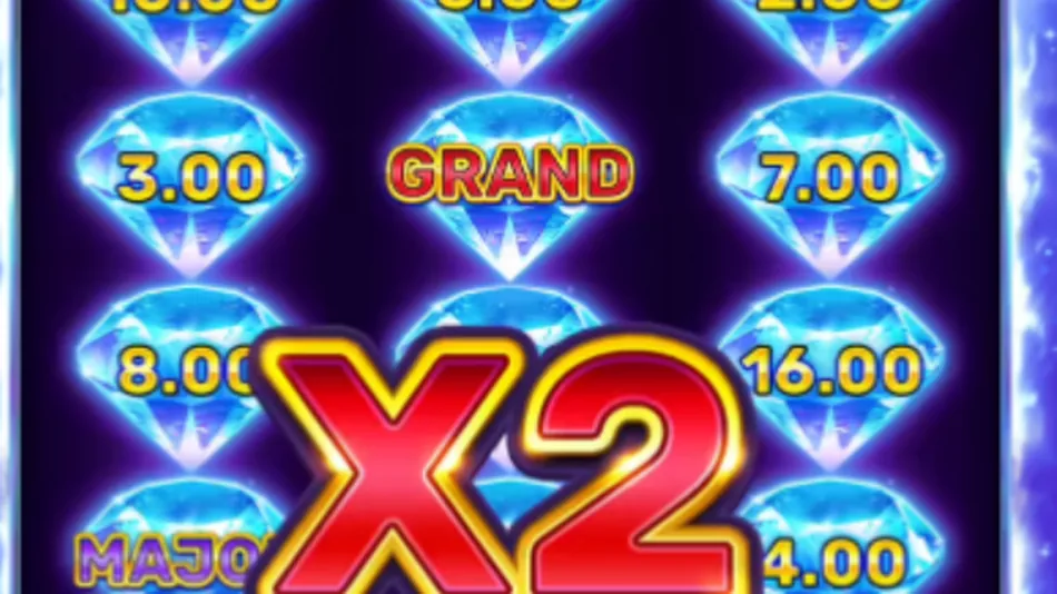 Grand Bonus jackpot symbol landing on the 3x3 grid during a hold and win respin