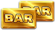 Black and gold BAR panel symbol on the 3x3 grid